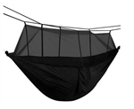 "ROZBALENO" Hamaka s moskytiérou SAP AG233I, 260x140cm, černá