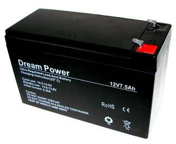 Baterie Dream Power 12V/7,5Ah gelový akumulátor