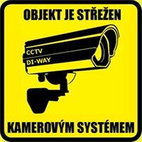 CCTV nálepka objekt je střežen kamerovým systémem
