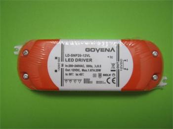 Govena Transformátor LED SNP20-12VL, 20W/12V