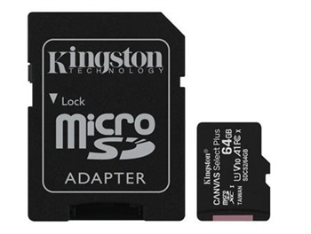 Kingston 64GB microSDXC Canvas Select Plus A1 CL10