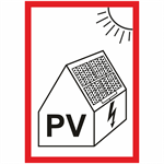 Nálepka "PV symbol na fotovoltaiku"