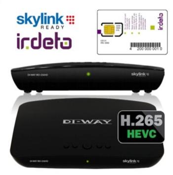 SuperSet: DI-WAY IRD-265HD HEVC + karta Skylink HD