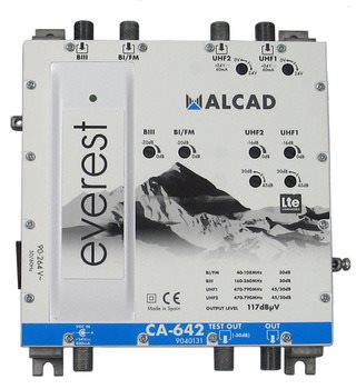 ALCAD CA-642 Domovní zesilovač, 4 výstupy UHF-UHF-