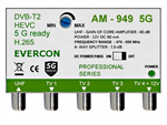 Anténny zosilňovač EVERCON AM-949 5G 40dB 4TV