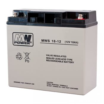 Baterie olověná 12V / 18Ah MW Power MWS 18-12 gelový akumulátor