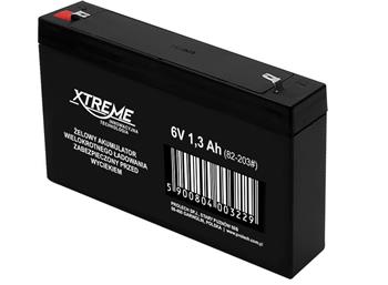 Baterie olověná 6V / 1,3Ah Xtreme 82-203 gelový akumulátor
