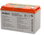 Baterie olověná s displejem 12V / 100Ah  REBEL BAT0410 gelový akumulátor