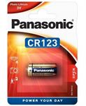 Baterie PANASONIC CR123, 3V Lithium, blist 1ks