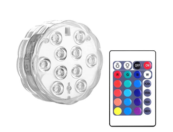 Bazénové RGB LED svítidlo LXLL68 s ovladačem, 3xAAA