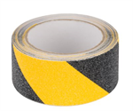 Bezpečnostní protiskluzová šrafovaná páska žlutočerná 0,75 mm x 50 mm x 5 m