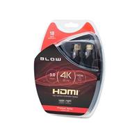 BLOW Kabel HDMI-HDMI 3,0m  PREMIUM, black, gold, 4K 2.0