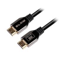 BLOW Kabel HDMI-HDMI 3m  PREMIUM, black, gold, 8K 2.1