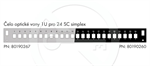 Čelo optickej vane 1U pre 24SC simplex/LC duplex/E2000 BK