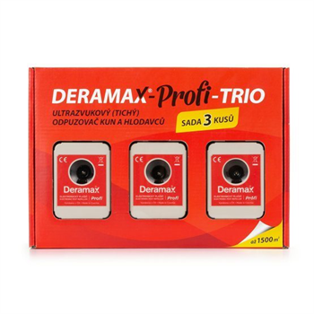 Deramax-Profi-Trio odpuzovač, sada plašičů kun a h