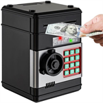 Detská pokladnička trezor bankomat Kruzzel 23545, čierna
