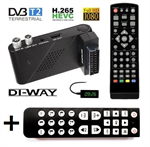 DI-WAY SENIOR 2020 Mini DVB-T2  H.265 + Ovladač SENIOR