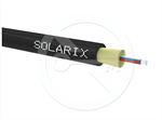DROP1000 kábel Solarix 08vl 9/125 3,7mm LSOH Eca čierny 500m SXKO-DROP-8-OS-LSOH