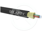 DROP1000 kábel Solarix 24vl 9/125 4,0mm LSOH Eca čierny 500m SXKO-DROP-24-OS-LSOH