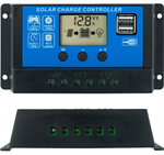 FVE Solárny regulátor PWM VOLT 12-24V/20A+USB pre Pb batérie