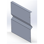 FVE windproof sheet CORAB L2350 (2350x304x0.5)