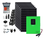 FVE zostava 100-dielna pre ohrev TÚV, 2730W, 6x panel, MPPT GreenBoost, montážne prvky
