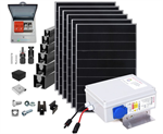 FVE zostava 100-dielna pre ohrev TÚV, 2730W, 6x panel, MPPT SAPRO LITE, montážne prvky
