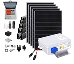 FVE zostava 79-dielna pre ohrev TÚV, 2650W, 5x panel, MPPT SAPRO LITE, montážne prvky
