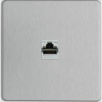 Govena luxusná dátová zásuvka RJ45 cat5, brúsená oceľ
