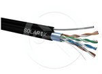 Instalační kabel Solarix CAT5E FTP PE Fca samonosný 1m SXKD-5E-FTP-PE-SAM