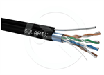 Inštalačný kábel Solarix CAT5E FTP PE Fca samonosný 305m/cievka SXKD-5E-FTP-PE-SAM