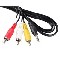 Kabel audio-video 1xJack - 3xCinch 1,5m 