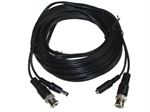 Kábel pre kamery. Konektory BNC+DC 2,1/5,5, 25m
