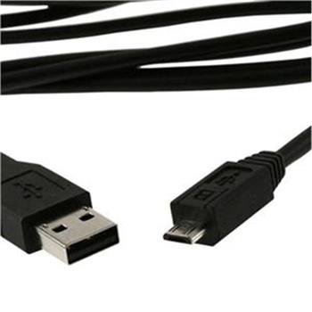 Kabel USB 2.0 A/B micro 0,5m černý
