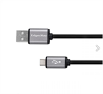 Kabel USB 2.0 A/B micro 1,8m Kruger&Matz Basic KM1236, černá