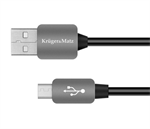 Kabel USB Kruger&Matz KM0324 USB / USB-micro 1m černý