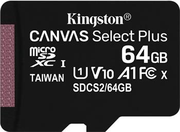 Kingston 64GB microSDXC Canvas Select Plus A1