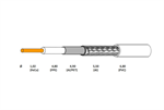 Koaxiálny kábel CONO-TECH RG6U 1,02mm CCS/AL, PVC, 6,8mm, 100m, fólia