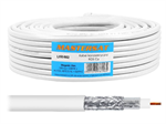 Koaxiálny kábel Mastersat RG6, 1mm Cu, 6,8 mm 48Al Dual Shield 25m, biely