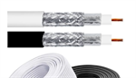 Koaxiálny kábel RG-6U/64FA-LSZH 305m PVC 7mm biela cievka
