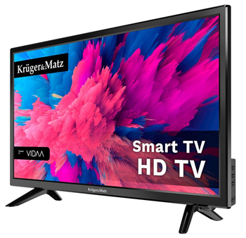 Kruger&Matz KM0224-V Smart TV 24" HD DVB-S2/S/T2/T/C H.265 HEVC