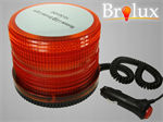 LED maják výstražný oranžový BROLUX, 12-24 V, IP55, s magnetom