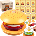 Montessori dřevěný hamburger Kruzzel 22673