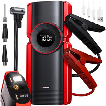 Nabíječka autobaterií Xtrobb 24612 6v1, kompresor, jump starter, power bank, sví