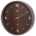 Nástenné hodiny TEESA TSA0048DB 30cm, imitácia tmavé drevo
