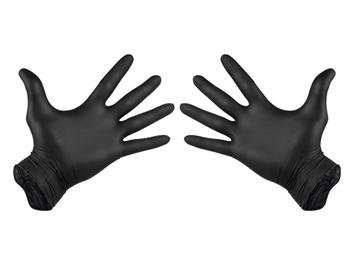Nitrilové rukavice, velikost L, černé, 100ks