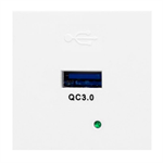 ORNO Modulárny nabíjací USB port OR-GM-9010/W/USBQ, Quick charge, farba biela
