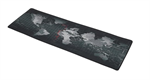 Podložka pod myš Izoxis 8517, mapa světa, šedá, 88x30cm