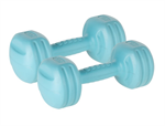 Posilovací činky 2x2kg, REBEL ACTIVE RBA-2307, modré