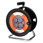 Prázdny navíjací bubon ORNO CR-5, IP44 4x2P+E 16A 230V, H05VV-F 3x1.5mm2, 50m
